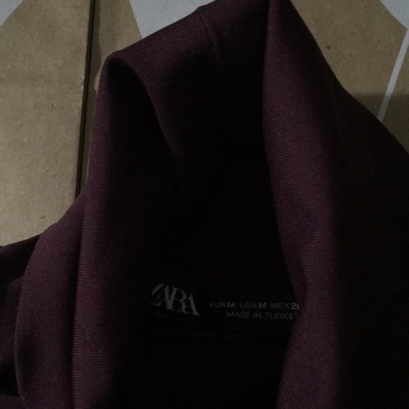 ZARA BURGUNDY WINE SPANDEX STRECH SLEEVELESS BODYSUIT - Picture 7 of 7